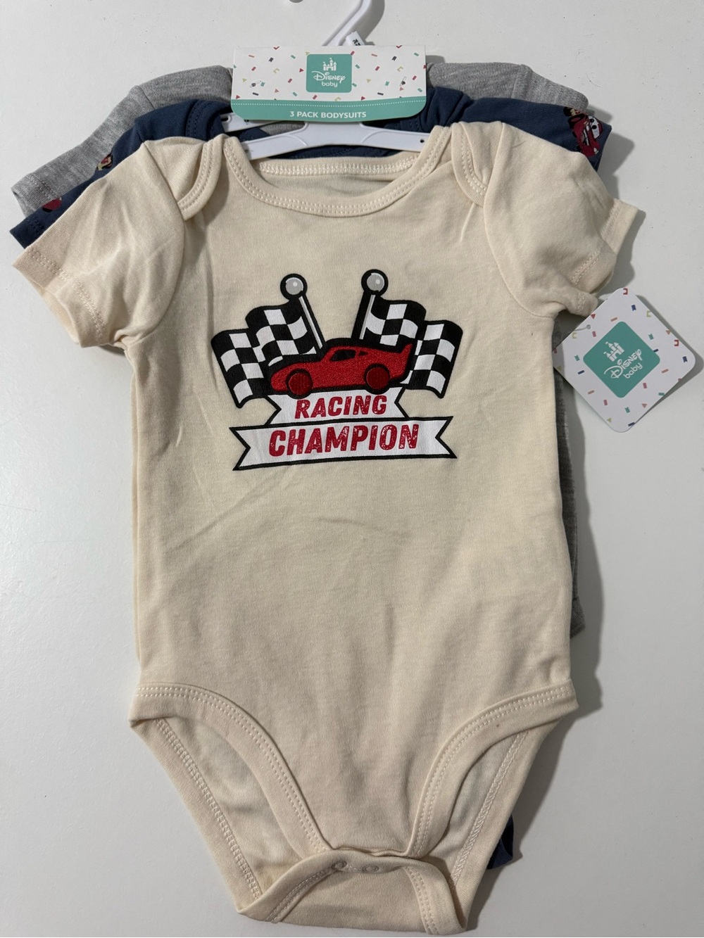 Disney 3PC Lightning McQueen Bodysuit